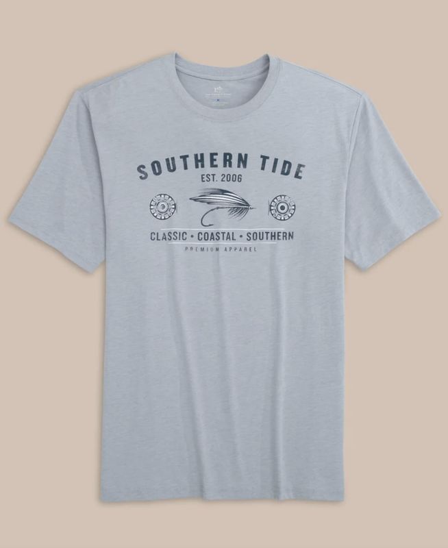 Southern Tide Men's Heather Reel Fly Premium Tee