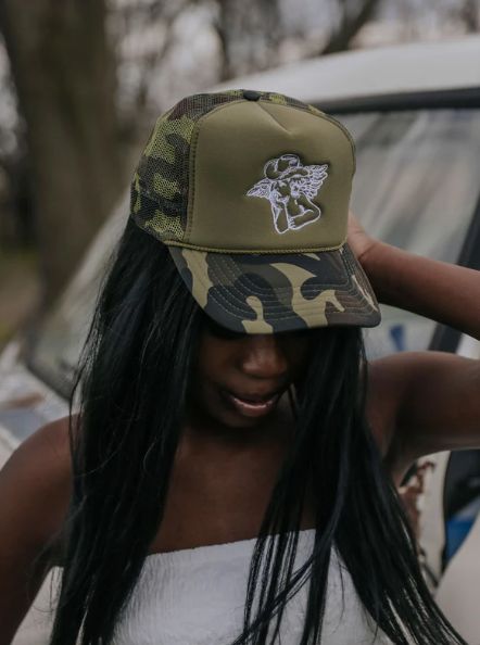 Charlie Southern Cowboy Angel Trucker Hat