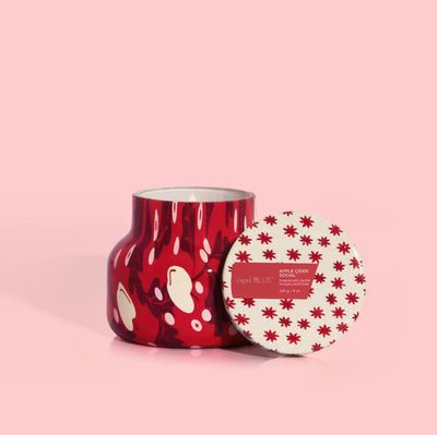 Capri Blue 8oz Petite Holiday Pattern Jar - Apple Cider