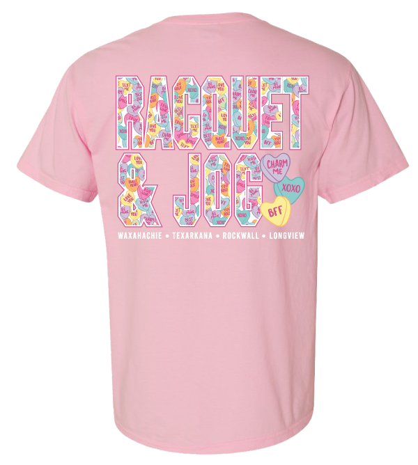 Racquet &amp; Jog Specialty Valentines Day Tee