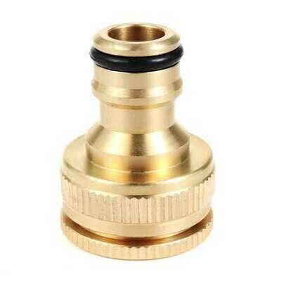 Brass Hose Tap Connector Snap Threaded Garden Water Pipe Adaptor Fitting 20/25mm