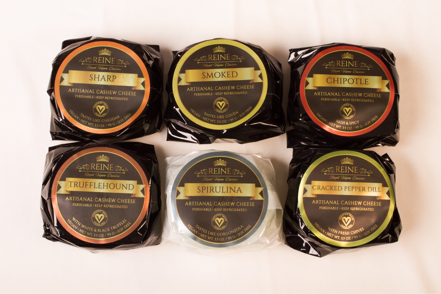 SIGNATURE COLLECTION SET of 6 Vegan Cheese Rounds