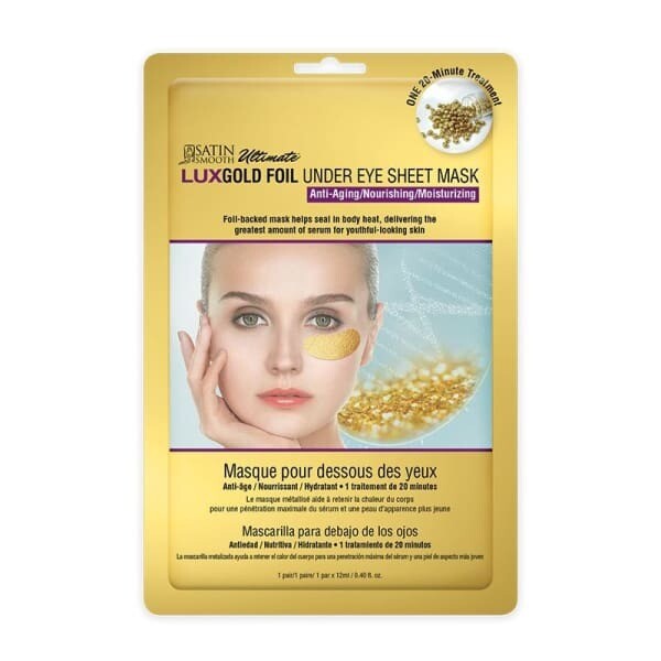 Satin Smooth - LuxGold Under Eye Foil Sheet Mask