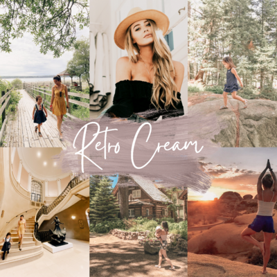20 RETRO CREAM Mobile Lightroom Presets