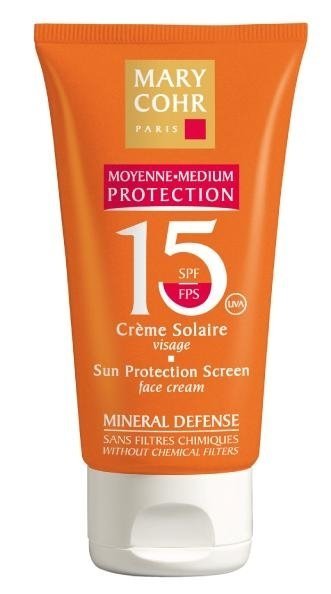 Mary Cohr - Sun Protection Screen Face Cream Crème Solaire Visage FPS15 50ml