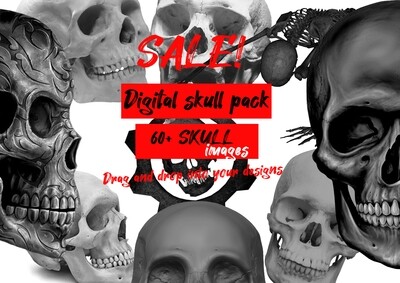 digital skull pack 60+IMAGES