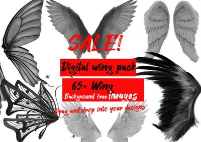 digital wing pack 65+ black and grey