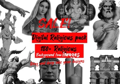 Digital religious pack over 180+ images Digital religious pack over 180+ images