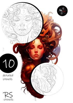 10 INTENSE DIGITAL DESIGNS WITH STENCILS