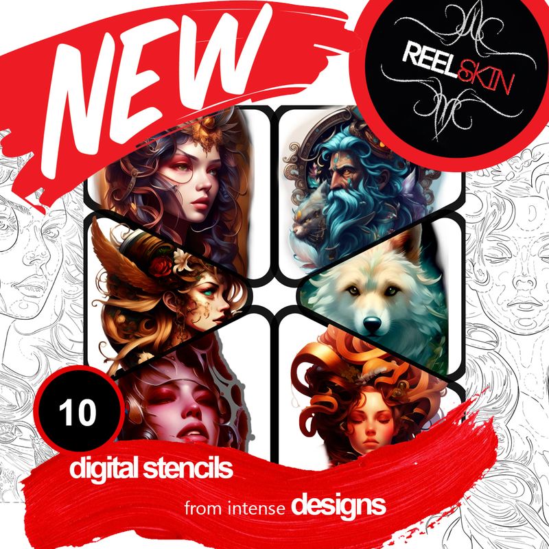 10 INTENSE DIGITAL DESIGNS WITH STENCILS 10 INTENSE DIGITAL DESIGNS WITH STENCILS