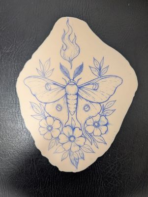 Moth Pre-Stencilled Skin £7.50
