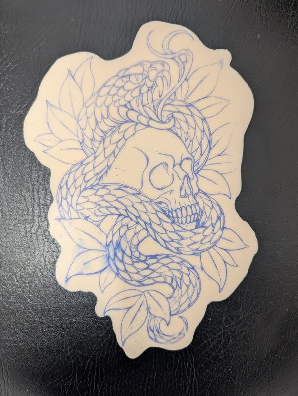 Skull Pre-Stencilled Skin