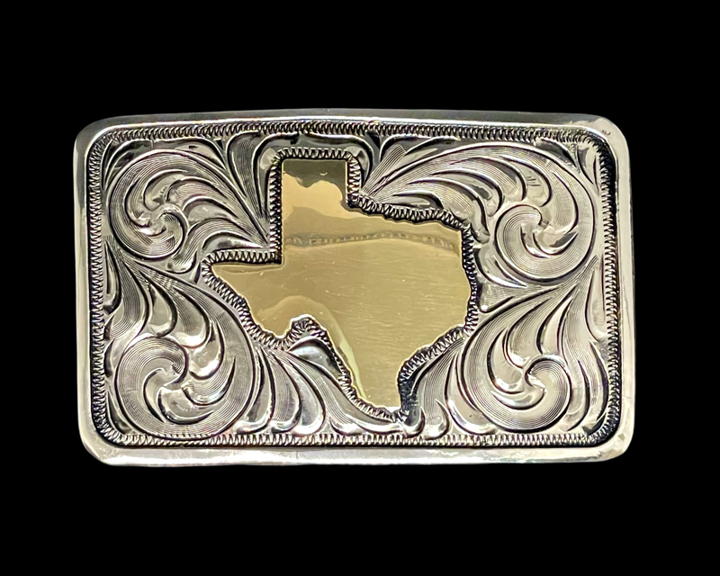 Small Scale Antiqued Texas Buckle