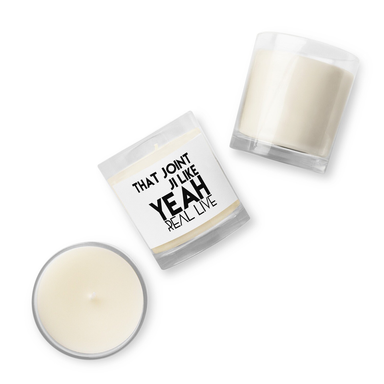 &#39;That Joint Ji Like Yeah&#39; Glass jar soy wax candle