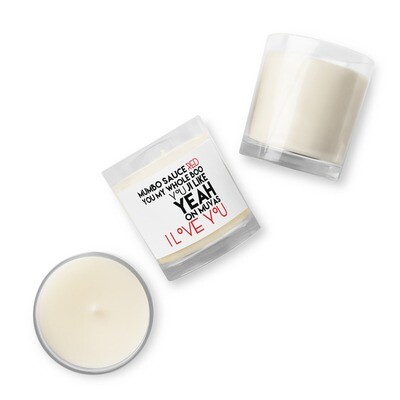 &#39;On Muvas 143&#39;  jar soy wax candle