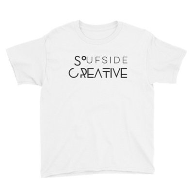 Soufside Creative Youth Short Sleeve T-Shirt (Black Letters)