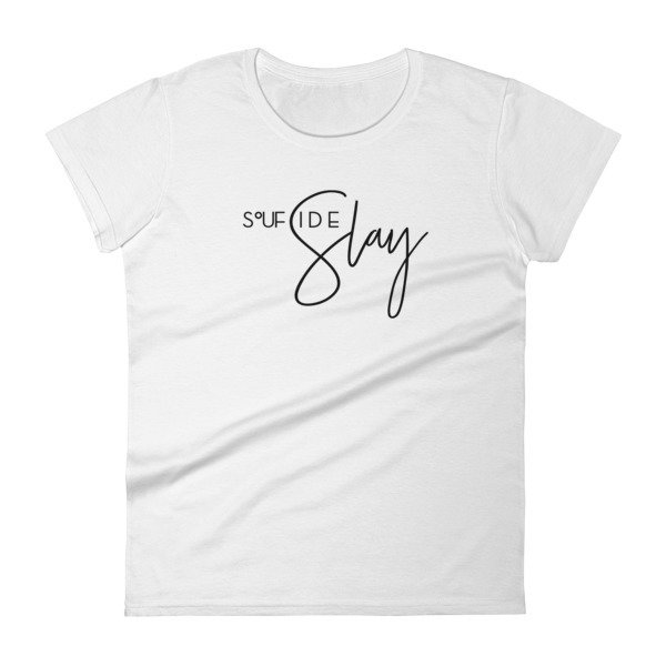 &#39;Soufside Slay&#39; Women&#39;s short sleeve t-shirt (White)