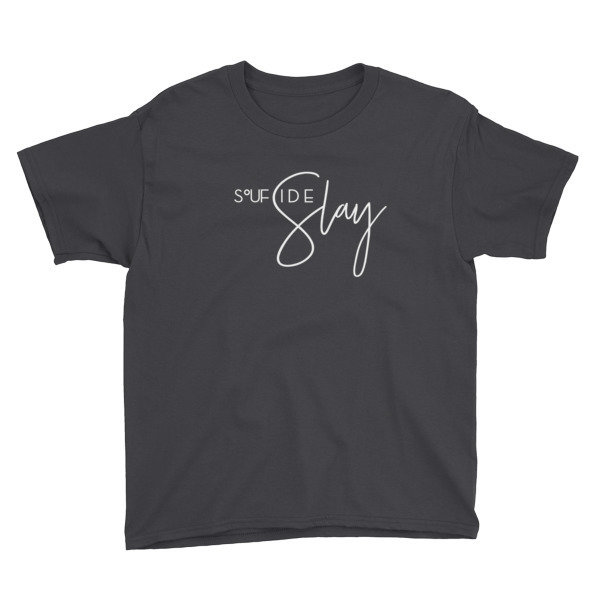 &#39;Soufside Slay&#39; Youth Short Sleeve T-Shirt (Black)