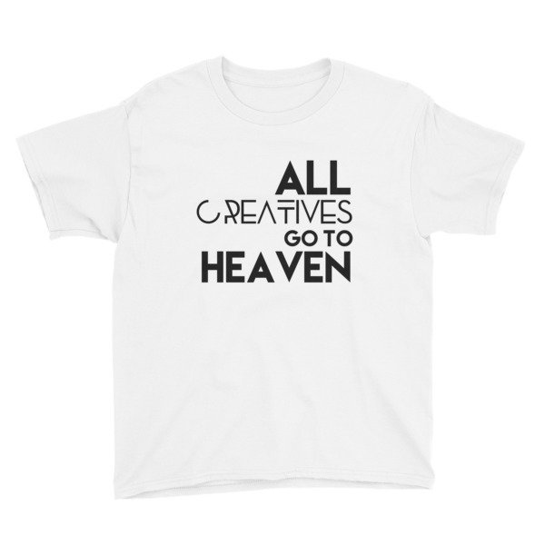 &#39;All Creatives Go...&#39; Youth Short Sleeve T-Shirt, Size: XS