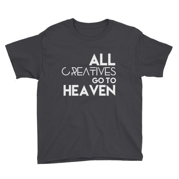 &#39;All Creatives Go...&#39; Youth Short Sleeve T-Shirt, Size: XS