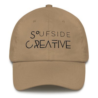 &#39;Soufside Creative&#39; Dad hat (Black Letters)