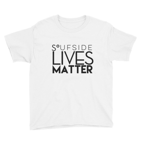 &#39;Soufside Lives Matter&#39; Youth Short Sleeve T-Shirt, Color: White, Size: XS