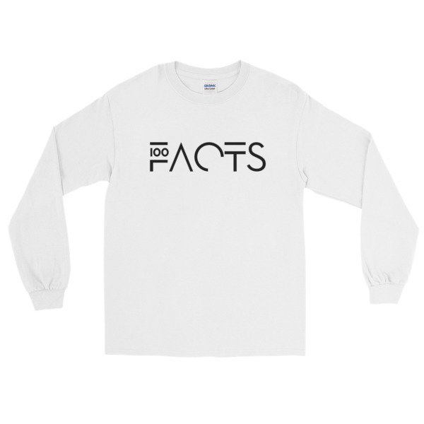 &#39; Facts &#39; Long Sleeve T-Shirt, Size: S