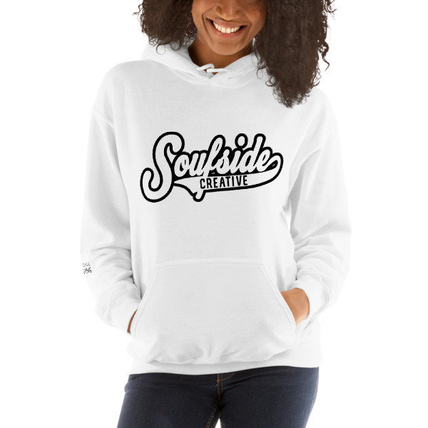 &#39;Soufside Creative Athletic&#39; Hooded Sweatshirt, Color: White, Size: S