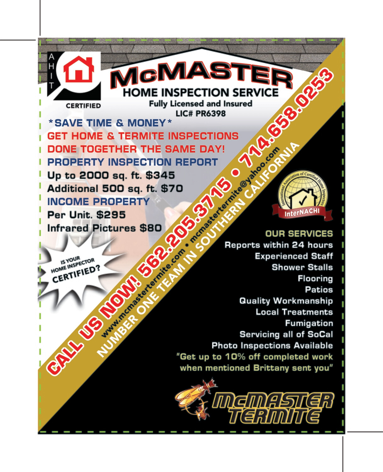 Custom Order - McMaster