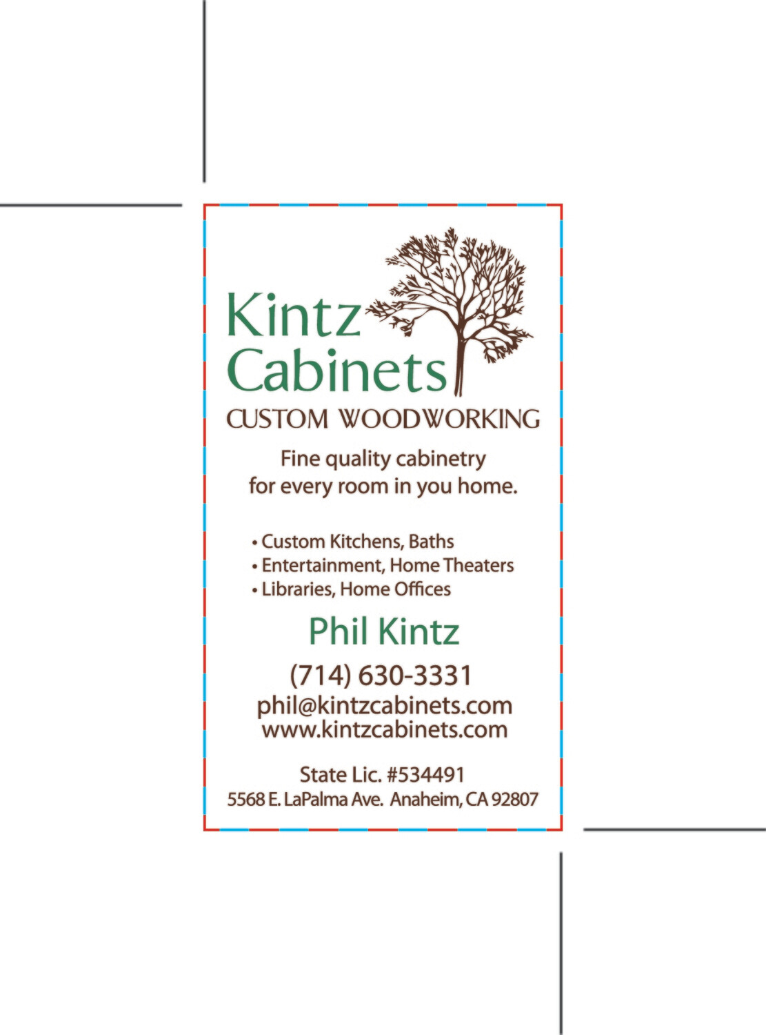 Custom Order - Kintz Cabinets