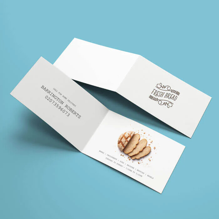 Business Cards - Fold Over (2” x 7”)