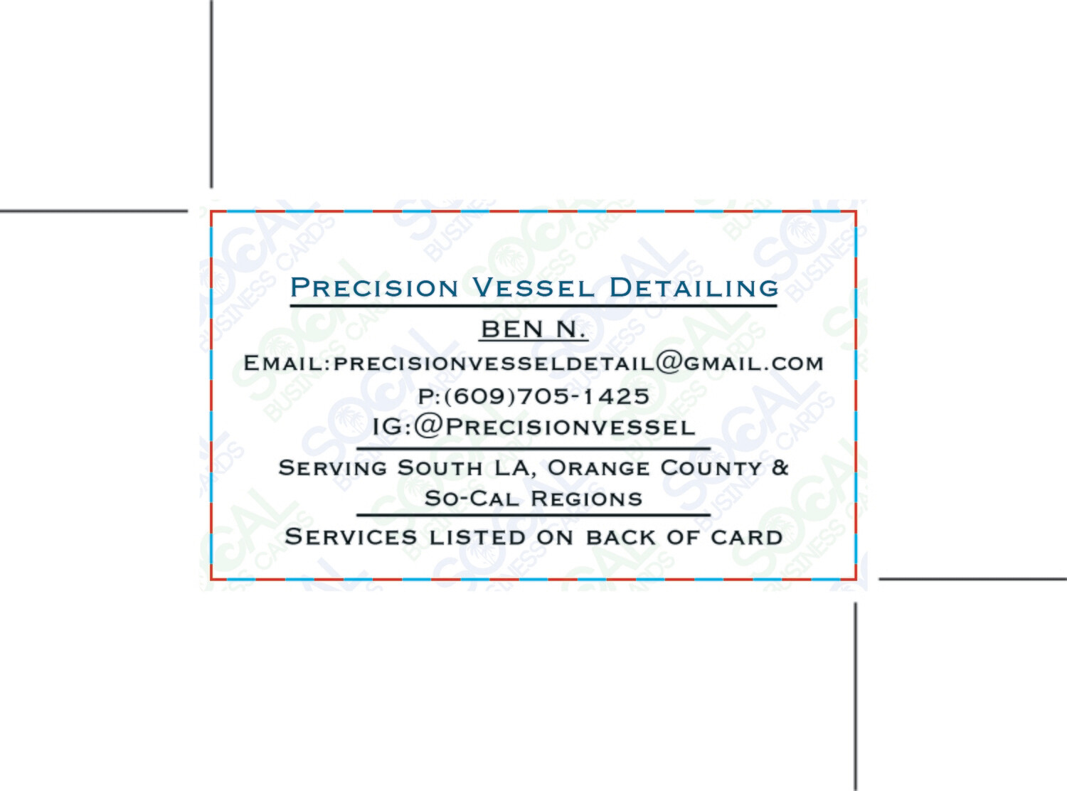 Custom Order - Precision Vessel Detailing