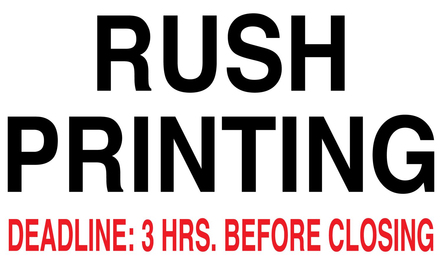 Business Cards - Uncoated - Rush