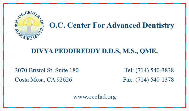 Custom Order - OC Center For Advanced Dentistry