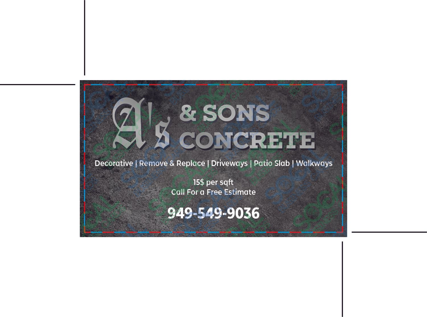 Custom Order - A&#39;s &amp; Sons Concrete