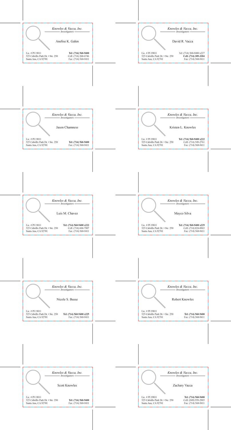 Custom Order - Knowles &amp; Vacca