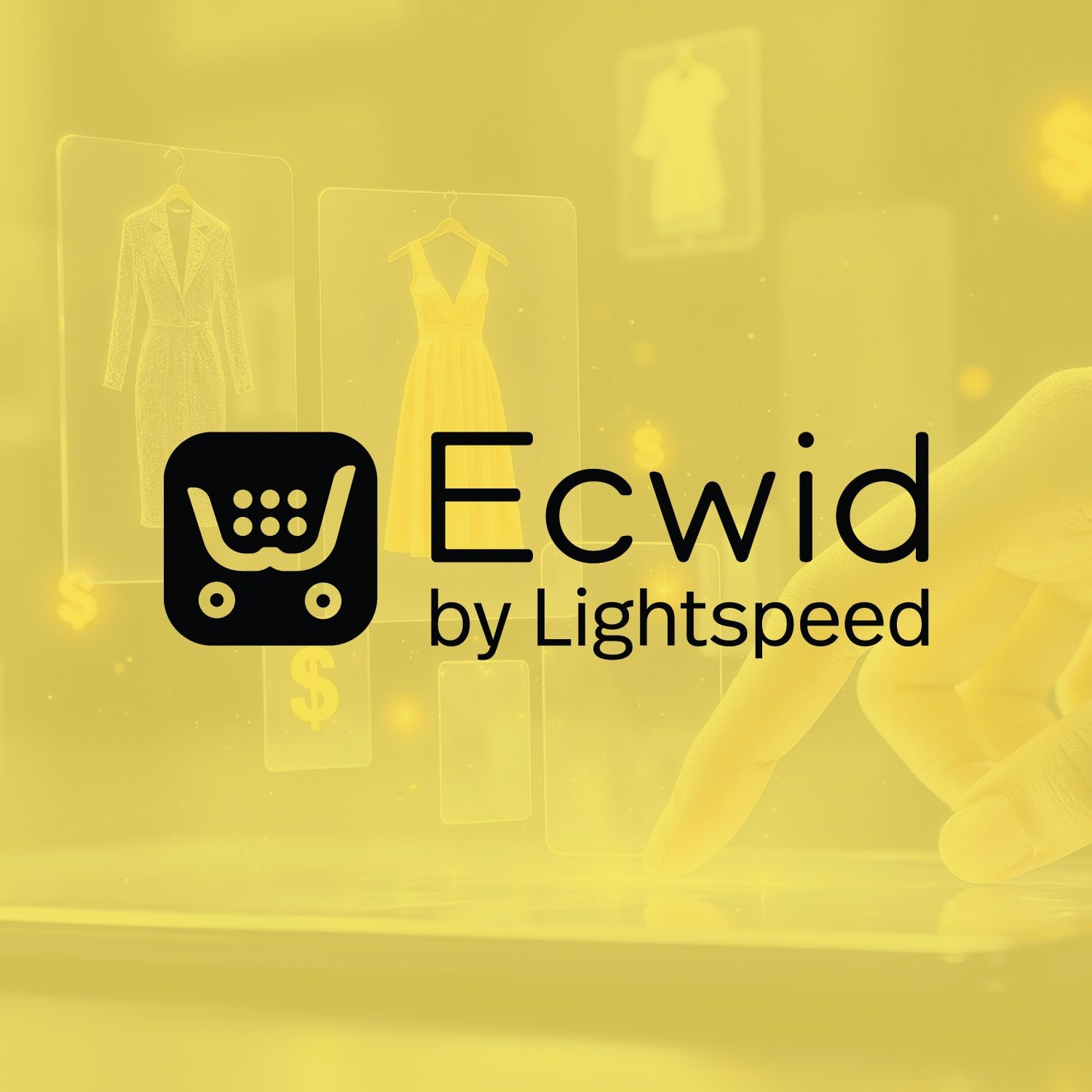 Dashboard view of Ecwid by Lightspeed showing product listings and store setup interface for online selling.