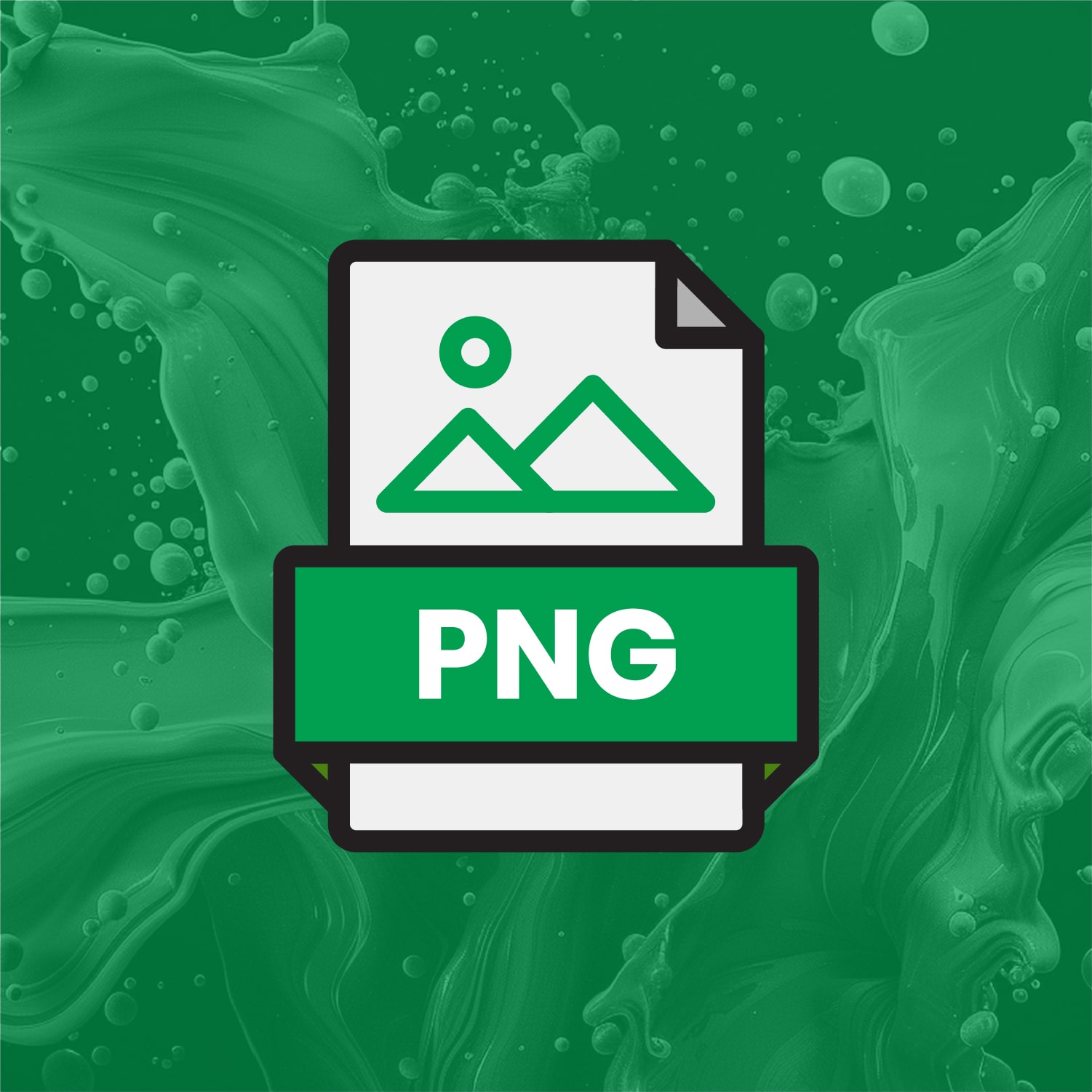 PNG icon representing transparent background image format for logos and web graphics