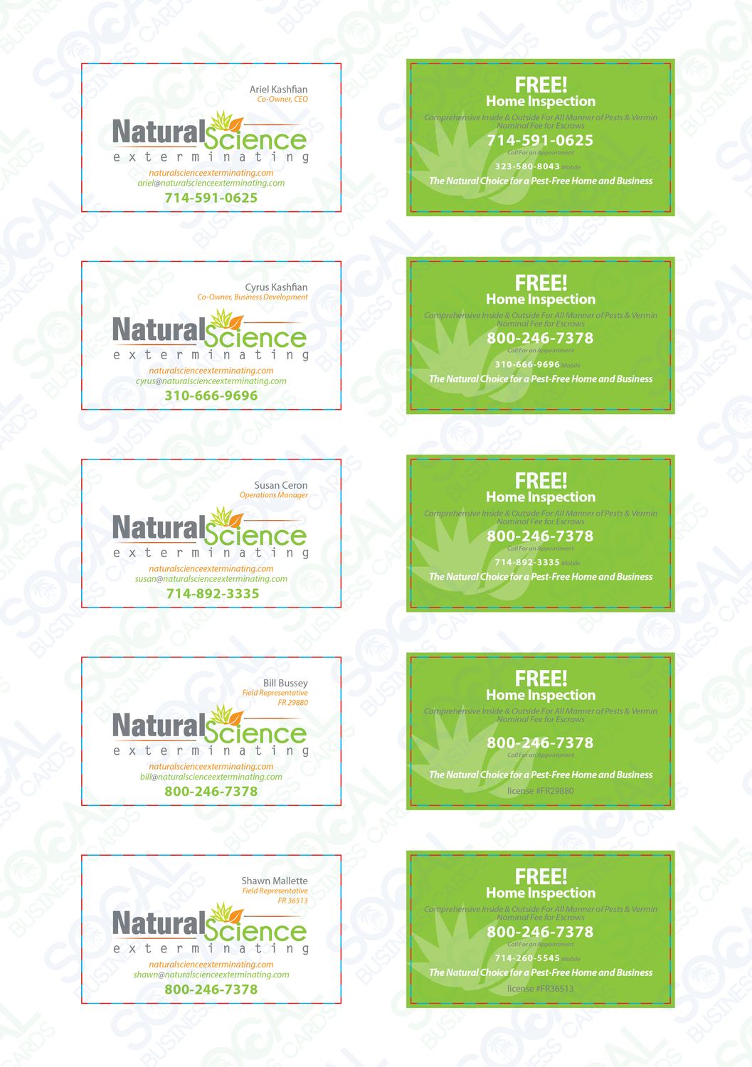 Custom Order - Natural Science