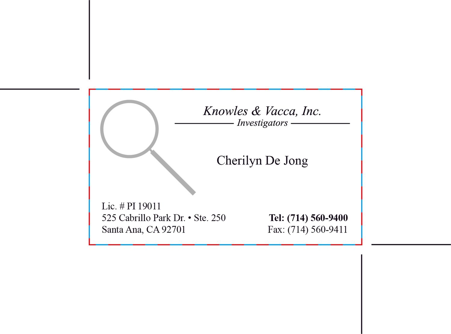 Custom Order - Knowles &amp; Vacca