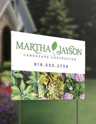 Heavy-duty 10mm yard sign with weather-resistant print.