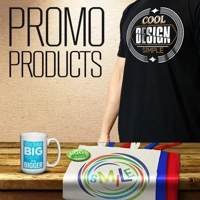 Custom promotional products for branded shirts mugs tote bags calendars and business giveaways