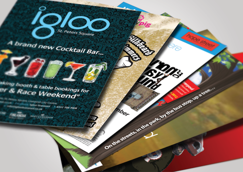 Custom flyer printing for sales events menus services promotions and business advertising