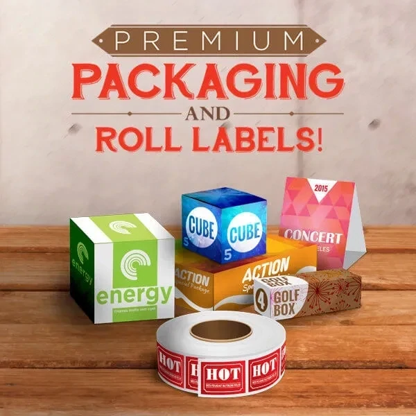 Custom packaging and label printing for product labels stickers bags and branded packaging