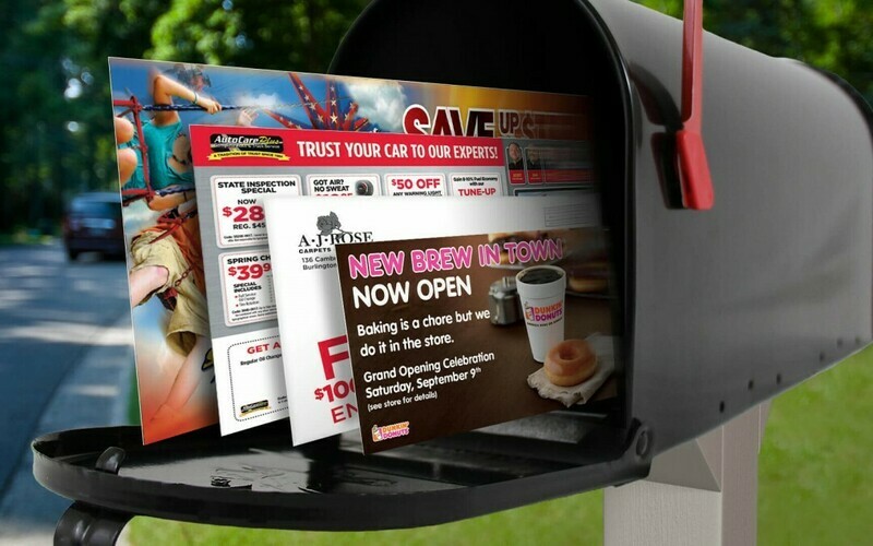 Direct mail printing and EDDM services for postcards flyers envelopes and marketing mailers