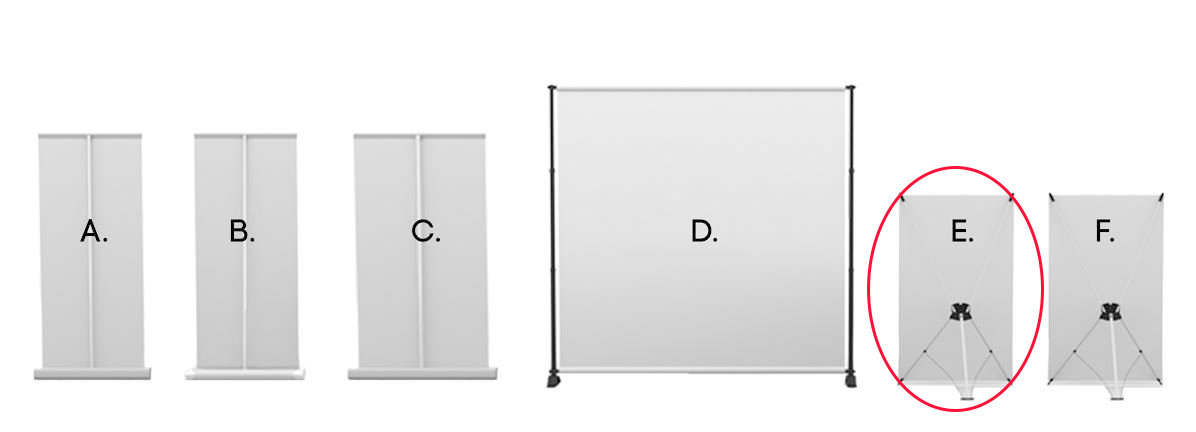 Stands - Collapsible X-Style with Printed Indoor Banner (24" x 60")