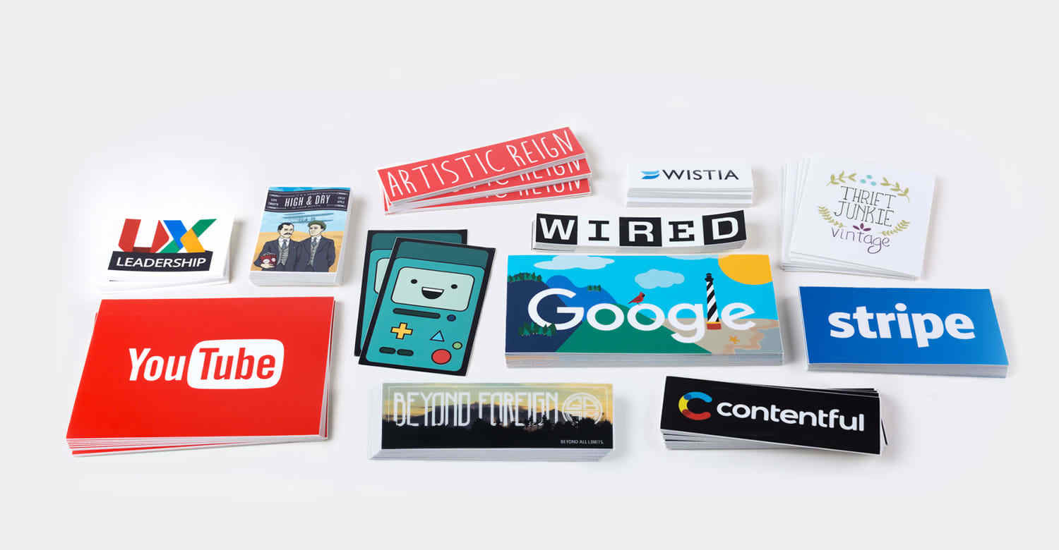 Stickers w/ UV - Square &amp; Rectangle Cut