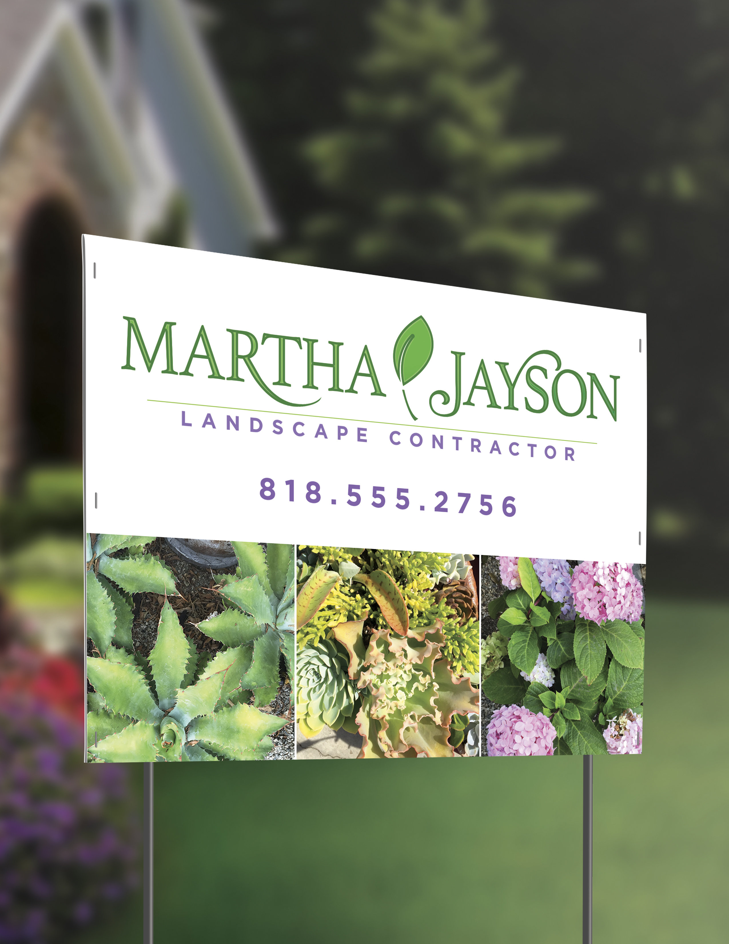 Custom rigid PVC sign with smooth matte white plastic surface