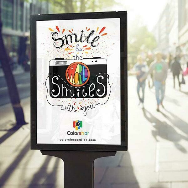 Backlit 9mil poster for light box displays with vivid color reproduction.