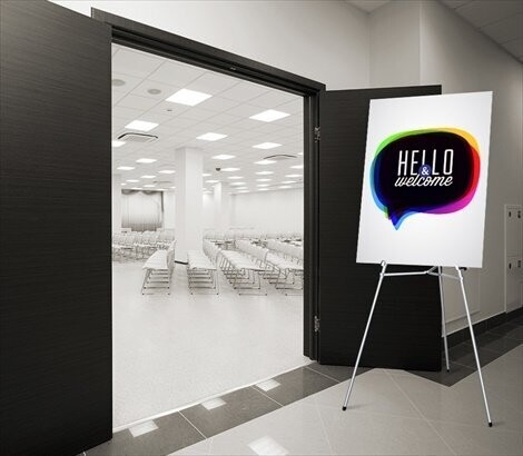 Foamcore board, 3mm, lightweight and ideal for indoor presentations.